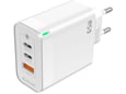 Jellico hišni polnilec adapter C79 220V Gun Quick Charge PD 65W vhod 1x USB A in 2x Type C - (s kablom Lightning- TypeC) 3.0 bel
