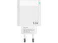 Jellico hišni polnilec adapter C79 220V Gun Quick Charge PD 65W vhod 1x USB A in 2x Type C - (s kablom Lightning- TypeC) 3.0 bel