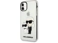 KARL LAGERFELD ovitek Glitter IML NFT Full Bodies za iPhone 11, prozorna, KLHCN61HNKCTGT
