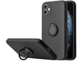 ONASI silikonski ovitek Liquid Ring za Xiaomi Redmi 10 4G, črna