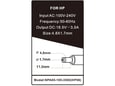Gembird Punjač za laptop 65W-18.5V-3.5A, 4.8x1.7mm (860) NPA65-185-3500 (HP06)