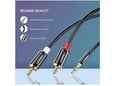 UGREEN avdio kabel 3,5mm moški na 2x RCA moški, 2m