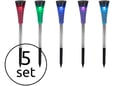 Globo-Lighting set solarnih svetilk, 5-delni IP44 različne barve