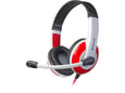 DEFENDER naglavne žične gaming slušalke z mikrofonom Warhead G-120, bela/rdeča