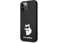 KARL LAGERFELD silikonski ovitek IML NFT Choupette Body za iPhone 13 Pro Max, črna, KLHCP13XSNCHBCK