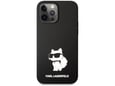 KARL LAGERFELD silikonski ovitek IML NFT Choupette Body za iPhone 13 Pro Max, črna, KLHCP13XSNCHBCK