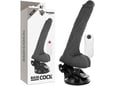 BASECOCK Vibrator Realistic Bendable Black 18,5 Cm