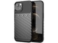 ONASI silikonski ovitek Thunder Armor za iPhone 15, črna