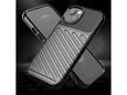 ONASI silikonski ovitek Thunder Armor za iPhone 15, črna