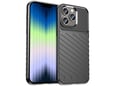 ONASI silikonski ovitek Thunder Armor za iPhone 15 Pro, črna