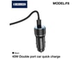 JELLICO avtomobilski polnilec F8, 40 W, PD, QC, 2x USB-C