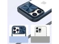 ONASI silikonski ovitek Lens Cover za iPhone 15 Pro Max, prozorna/modra