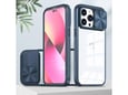 ONASI silikonski ovitek Lens Cover za iPhone 15, prozorna/modra