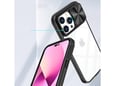 ONASI silikonski ovitek Lens Cover za iPhone 15, prozorna/črna