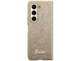 GUESS ovitek za Samsung Galaxy Z Fold 5 F946, zlata z bleščicami, GUHCZFD5HGGSHD