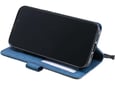 CHAMELEON preklopna torbica za Apple iPhone 15 Pro, modra, WLGO-Lines