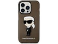KARL LAGERFELD ovitek IML NFT Karl Full Body za iPhone 14 Pro, prozorno črna, KLHCP14LHNIKTCK