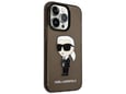 KARL LAGERFELD ovitek IML NFT Karl Full Body za iPhone 14 Pro, prozorno črna, KLHCP14LHNIKTCK