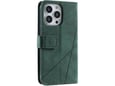 CHAMELEON preklopna torbica za Apple iPhone 15 Pro, zelena, WLGO-Lines