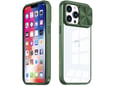 ONASI silikonski ovitek Lens Cover za Samsung Galaxy A14, prozorna/zelena