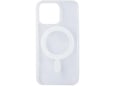 ONASI silikonski ovitek Antishock MagSafe za iPhone 15 Plus, prozorna