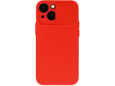 ONASI silikonski ovitek Lens Cover za iPhone 15 Pro, rdeča
