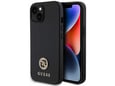 GUESS silikonski ovitek GUHCP15SPS4DGPK za iPhone 15, črna