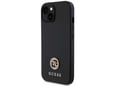 GUESS silikonski ovitek GUHCP15SPS4DGPK za iPhone 15, črna