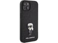 KARL LAGERFELD ovitek za iPhone 15, črna, KLHCP15SGKNPSK