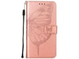 CHAMELEON preklopna torbica za Apple iPhone 15 Pro Max, roza zlata, WLGO-Butterfly