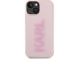KARL LAGERFELD ovitek Logo 3D za iPhone 15, roza, KLHCP15S3DMBKCP
