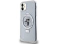 KARL LAGERFELD ovitek MagSafe za iPhone 11/XR, prozorna, KLHMN61HMRSKCH