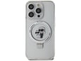KARL LAGERFELD ovitek MagSafe za iPhone 15 Pro Max, prozorna, KLHMP15XHMRSKCH