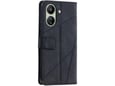 CHAMELEON preklopna torbica za Xiaomi Redmi 13C, črna, WLGO-Lines