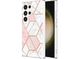 CHAMELEON ovitek za gumiran TPU Samsung Galaxy S24 Ultra, pink marble