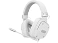 SADES naglavne žične gaming slušalke z mikrofonom Snowwolf SA-722S, bela