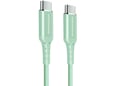 Chameleon USB-C na USB-C kabel, 5Gbps, 65W (1m) - podatkovni in polnilni kabel - najlon, zelen