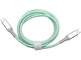 Chameleon USB-C na USB-C kabel, 5Gbps, 65W (1m) - podatkovni in polnilni kabel - najlon, zelen