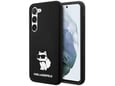 KARL LAGERFELD silikonski ovitek IML NFT Choupette Body za Samsung Galaxy S24 Plus 5G, črna, KLHCS24MSNCHBCK