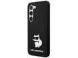KARL LAGERFELD silikonski ovitek IML NFT Choupette Body za Samsung Galaxy S24 Plus 5G, črna, KLHCS24MSNCHBCK