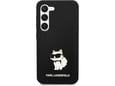 KARL LAGERFELD silikonski ovitek IML NFT Choupette Body za Samsung Galaxy S24 Plus 5G, črna, KLHCS24MSNCHBCK