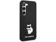 KARL LAGERFELD silikonski ovitek IML NFT Choupette Body za Samsung Galaxy S24 Plus 5G, črna, KLHCS24MSNCHBCK