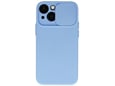 ONASI silikonski ovitek Lens Cover za Samsung Galaxy S23 Ultra 5G, svetlo modra