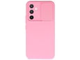 ONASI silikonski ovitek Lens Cover za Samsung Galaxy A35, roza