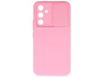 ONASI silikonski ovitek Lens Cover za Samsung Galaxy A35, roza