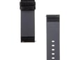 ONASI Usnjen pašček za uro 22 mm - Fenix 5 / 6 / 6 Pro / 7 - črn