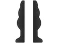 SONO Analni Čep Hollow Tunnel N.49 Small Black