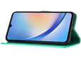 CHAMELEON preklopna torbica za Samsung Galaxy A35, turkizna, WLGO-Butterfly