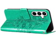 CHAMELEON preklopna torbica za Samsung Galaxy A35, turkizna, WLGO-Butterfly