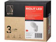 Adviti Led svetiljka sa senzorom spoljna 15W 1100Lm 4000K IP65 Riolit